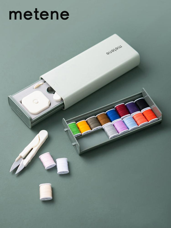metene Sewing KIT, Premium Sewing Supplies, XL Spools of Thread, Most Useful Colors, Emergency Repairs, Travel, Kids, Beginners and Home